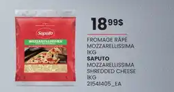Wholesale Club FROMAGE RÂPÉ MOZZARELLISSIMA, 1KG offer