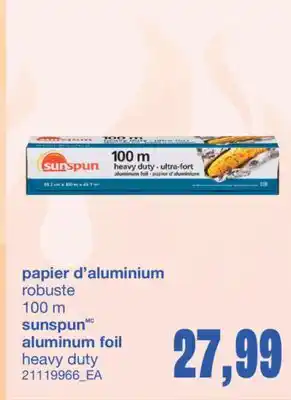 Wholesale Club PAPIER D'ALUMINIUM, 100 M offer