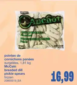 Wholesale Club POINTES DE CORNICHONS PANÉES, 1,81 KG offer