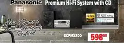 2001 Audio Video SCPMX800 - Panasonic Premium Hi-Fi System with CD offer