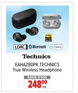 2001 Audio Video EAHAZ80PK TECHNICS True Wireless Headphone offer