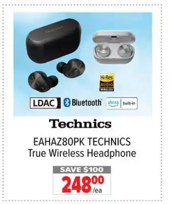 2001 Audio Video EAHAZ80PK TECHNICS True Wireless Headphone offer
