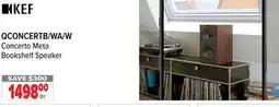 2001 Audio Video QCONCERTB/WA/W KEF Concerto Meta Bookshelf Speaker offer
