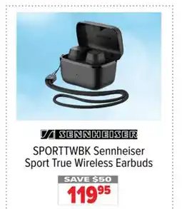 2001 Audio Video SPORTTWBK Sennheiser Sport True Wireless Earbuds offer