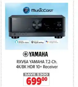 2001 Audio Video RXV6A YAMAHA 7.2-Ch. 4K/8K HDR 10 + Receiver offer