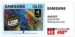 2001 Audio Video QN43Q7F SAMSUNG 43 QLED Q HDR 1500 Quantum Dot offer