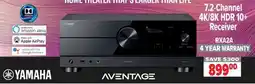 2001 Audio Video RXA2A YAMAHA 7.2-Channel 4K/8K HDR 10+ Receiver offer
