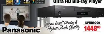 2001 Audio Video Panasonic Ultra HD Blu-ray Player offer