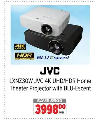 2001 Audio Video LXNZ30W JVC 4K UHD/HDR Home Theater Projector with BLU-Escent offer