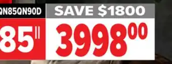 2001 Audio Video QN85QN90D SAMSUNG 85 QLED 4K NEO offer