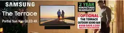 2001 Audio Video QN55LST7D SAMSUNG 55 TERRACE OUTDOOR QLED TV offer
