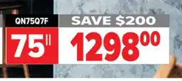 2001 Audio Video QN75Q7F 75 QLED 4K VISION AI SMART TV offer