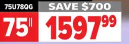 2001 Audio Video 75U78QG HISENSE 75 QLED Mini-LED Pro offer