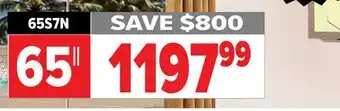 2001 Audio Video 65S7N HISENSE S7N CanvasTV offer