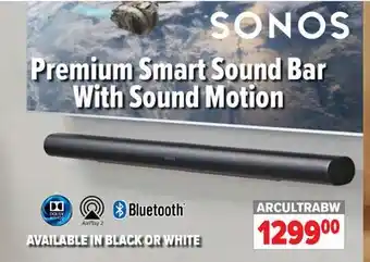 2001 Audio Video ARCULTRABW SONOS Premium Smart Sound Bar With Sound Motion offer