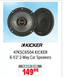 2001 Audio Video 47KSC6504 KICKER 6-1/2|| 2-Way Car Speakers offer