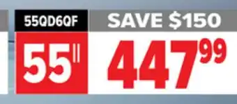 2001 Audio Video 55QD6QF 55 HISENSE ULED 4K MINI-LED TV offer