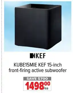 2001 Audio Video KUBE15MIE KEF 15-inch front-firing active subwoofer offer