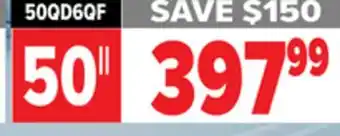 2001 Audio Video 50QD6QF HISENSE 50 QLED 4K MINI-LED TV offer
