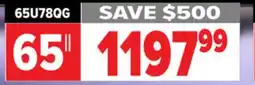 2001 Audio Video 65U78QG - 65 QLED Mini-LED Pro AI Tv offer