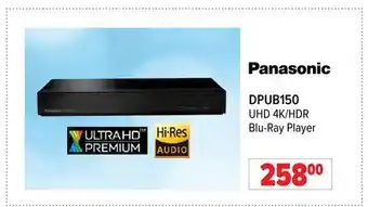 2001 Audio Video DPUB150 Panasonic UHD 4K/HDR Blu-Ray Player offer