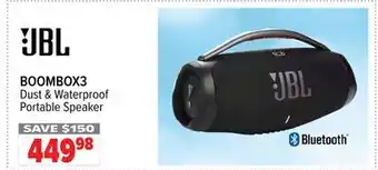 2001 Audio Video BOOMBOX3 JBL Dust & Waterproof Portable Speaker offer