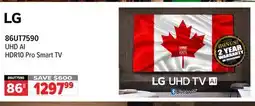 2001 Audio Video 86UT7590 86 LG UHD AI HDR10 Pro Smart TV offer