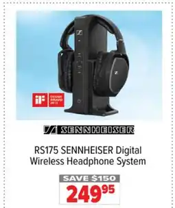 2001 Audio Video RS175 SENNHEISER Digital Wireless Headphone System offer