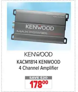 2001 Audio Video KACM1814 KENWOOD 4 Channel Amplifier offer