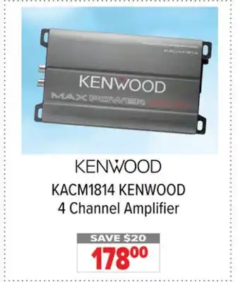 2001 Audio Video KACM1814 KENWOOD 4 Channel Amplifier offer