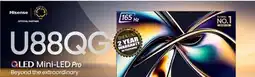 2001 Audio Video 55U88GQ HISENSE 55 QLED Mini-Led Pro offer