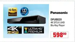 2001 Audio Video DPUB820 Panasonic 4K DTS:X UHD Blu-Ray Player offer