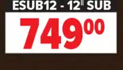 2001 Audio Video ESUB12 ESSENTIAL SUB 10 - 12 SUB offer