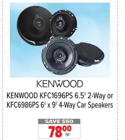 2001 Audio Video KENWOOD KFC1696PS 6.5|| 2-Way or KFC6986PS 6|| x 9|| 4-Way Car Speakers offer