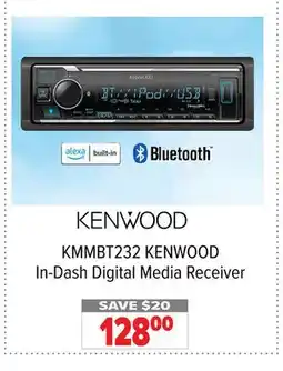 2001 Audio Video KMMBT232 KENWOOD In-Dash Digital Media Receiver offer