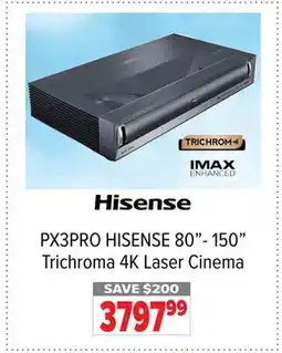 2001 Audio Video PX3PRO HISENSE 80-150 Trichroma 4K Laser Cinema offer