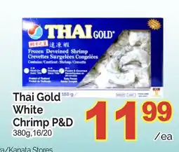 T&T Supermarket THAI GOLD WHITE CHRIMP P & D, 380g, 16/20 offer
