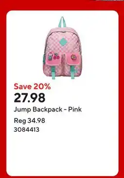 Staples Jump Backpack - Pink offer