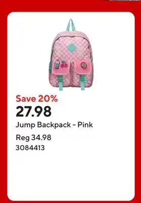 Staples Jump Backpack - Pink offer