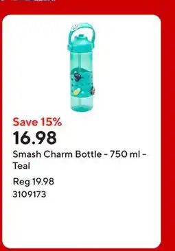 Staples Smash Charm Bottle - 750 ml - Teal offer