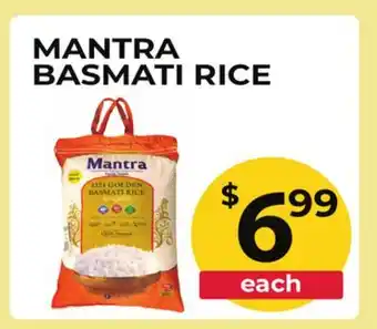 Food World Supermarket MANTRA BASMATI RICE offer