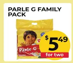 Food World Supermarket PARLE G FAMILY PACK offer