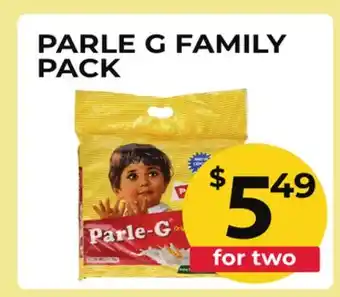Food World Supermarket PARLE G FAMILY PACK offer