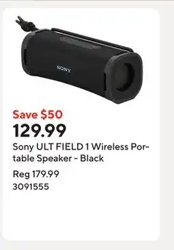 Staples Sony ULT FIELD 1 Wireless Portable Speaker - Black offer