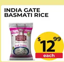 Food World Supermarket INDIA GATE BASMATI RICE offer