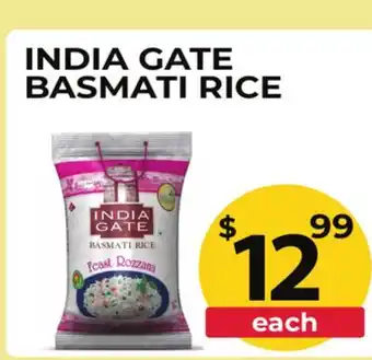 Food World Supermarket INDIA GATE BASMATI RICE offer