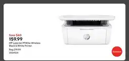 Staples HP LaserJet M140w Wireless Black & White Printer offer