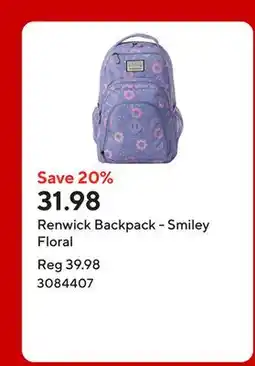 Staples Renwick Backpack - Smiley Floral offer