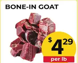 Food World Supermarket BONE-IN GOAT offer