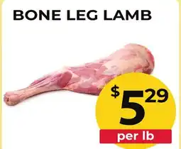 Food World Supermarket BONE LEG LAMB offer